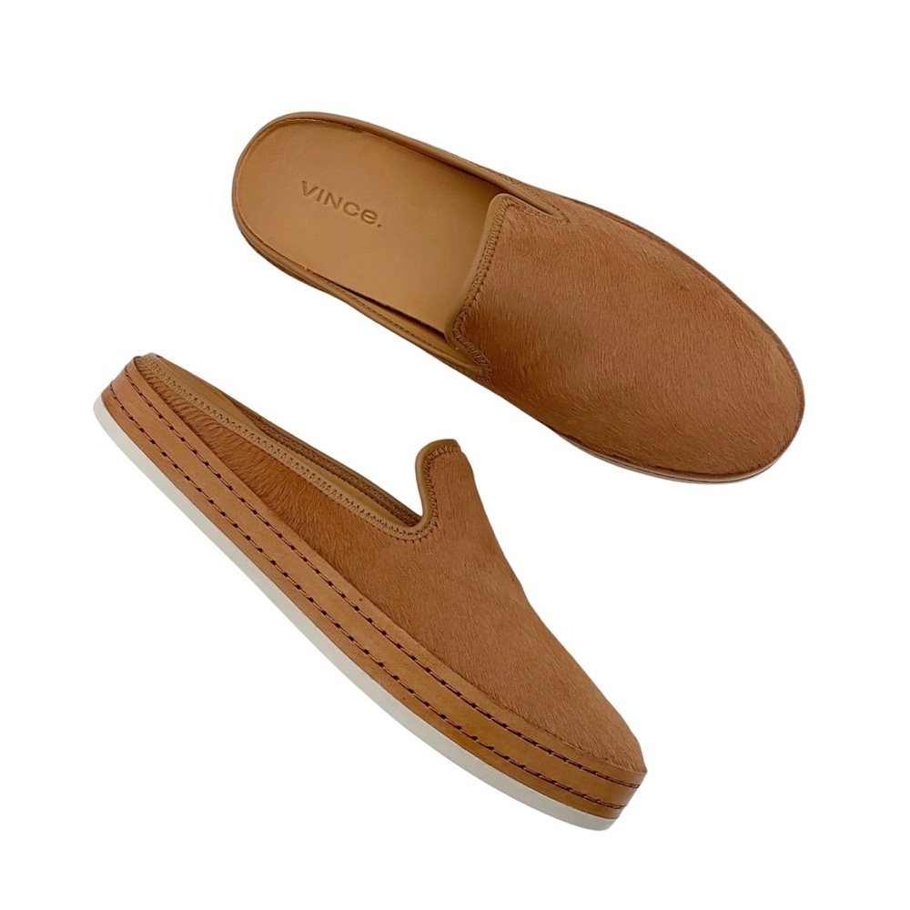 Vince Canella Calf Hair Slip On Mules